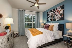 Orlando apartment for rent - Large Bedroom with Window, bed and dresser