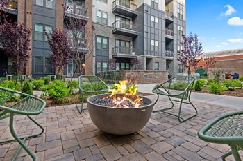 Fire-pit courtyard