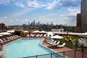 Jersey City apartment for rent - the pool at the ace hotel downtown at One Ten Apartments, Jersey City , New Jersey