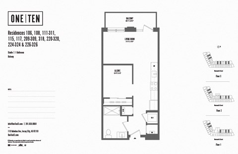 Floor plan for studio, 1 bath, 589 sqft
