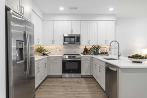 Hillsdale apartment for rent - Modern kitchen with stainless steel appliances at The Piermont Apartments, Hillsdale, NJ 07642