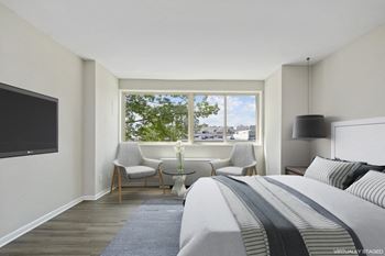 Luxury vinyl flooring in select units