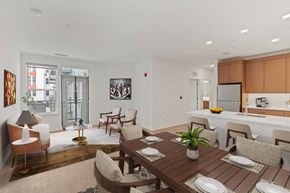 Hyattsville apartment for rent - Dining And Living Area at Canvas, Hyattsville, 20781