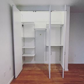 Washington apartment for rent - Fully customizable track closet system