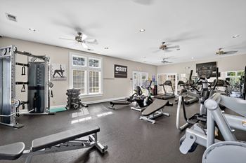 Upgraded fitness center with free weights