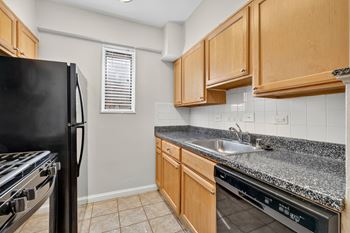 Fully equipped kitchens with dishwasher and gas range