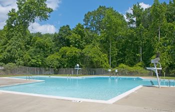 Outdoor pool with sundeck