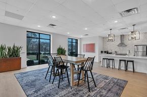 Williamsburg apartment for rent - A dining room with a table set for four.