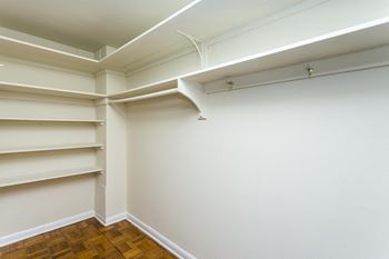 Large closet with storage