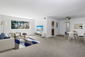 Hyattsville apartment for rent - living and dining room at Overlook Apartments, Hyattsville, Maryland