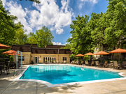 Towson apartment for rent - pool and sundeck area at Versailles Apartments, Towson, MD, 21204