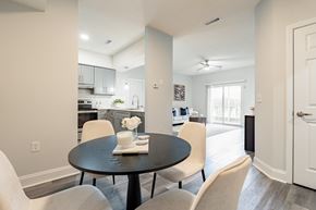 Moncks Corner apartment for rent - A dining room with a table set for two.