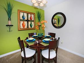 Greensboro apartment for rent - a dining room with a table and chairs