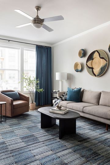 Murfreesboro apartment for rent - a living room with a couch and a coffee table