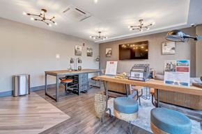 Portland apartment for rent - Leasing Office and Waiting area at Latitude at South Portland Apartment, Maine, 04106