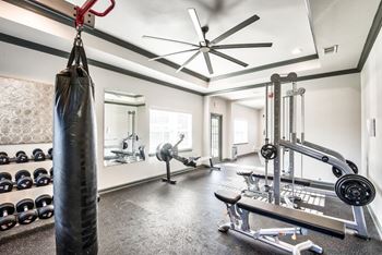 Fitness center available 24 hours daily