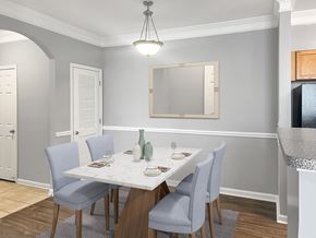 Decatur apartment for rent - an image of a dining room with a table and chairs
