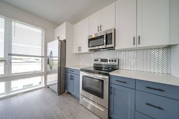 Herringbone backsplash