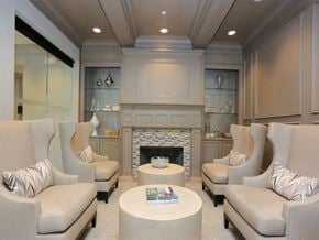 Duluth apartment for rent - Clubroom with seating and fireplace 2370 Main at Sugarloaf Duluth, GA