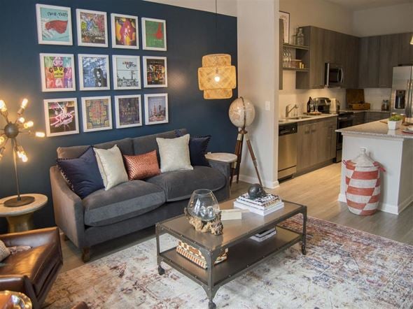 Atlanta apartment for rent - Modern Living Room at Marley EAV, Atlanta, GA