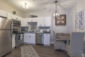 Grovetown apartment for rent - Kitchen with stainless steel appliances at Highland Hills Apartments, Grovetown Georgia