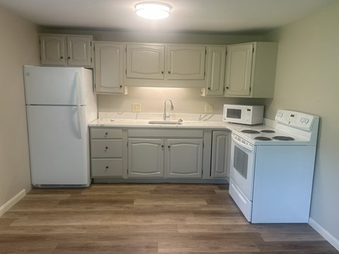 Floor plan for 1 bed, 1 bath, 650 sqft