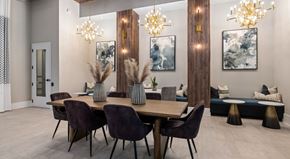 Knightdale apartment for rent - Clubhouse Dining Area at Century Grove Park, Knightdale, NC 27545