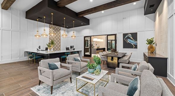 Knightdale apartment for rent - Clubhouse Lounge at Century Grove Park, Knightdale, NC 27545