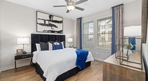 Knightdale apartment for rent - Bedroom With Ceiling Fan at Century Grove Park, Knightdale, 27545