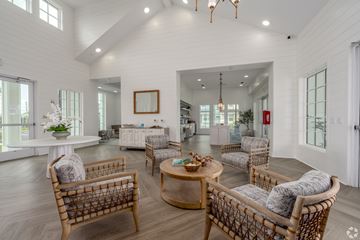 San Antonio apartment for rent - A living room with a white table and chairs.