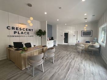 A view of the crescent place waiting room
