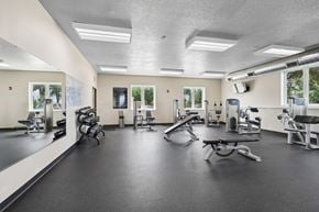 Altoona apartment for rent - A spacious gym with a variety of equipment.