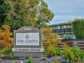 Rohnert Park apartment for rent - the grove leasing office sign