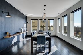 St Paul apartment for rent - dining seating in club room