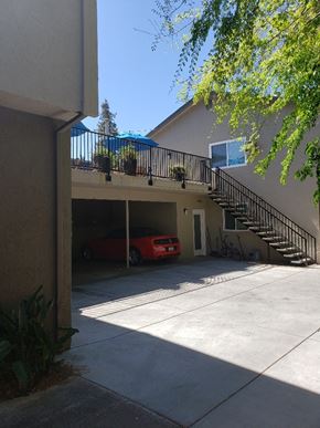 San Jose apartment for rent - a car is parked in the garage of a house