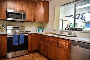 San Jose apartment for rent - this is a photo of the kitchen in a 1 bedroom apartment at deer hill apartments in c