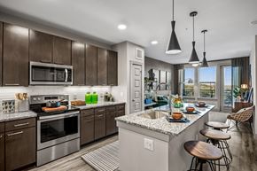 Austin apartment for rent - Island Kitchen at Bridge at Henley, Austin, Texas