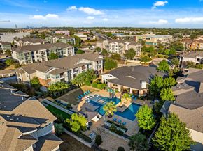 Austin apartment for rent - Drone View Of Community at Bridge at Southpark Meadows, Austin, TX