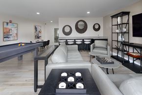 Wakefield apartment for rent - a living room filled with furniture and a pool table