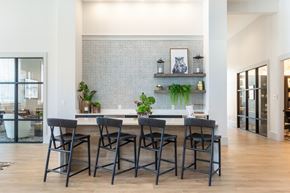 Spartanburg apartment for rent - A dining room with a table and chairs.
