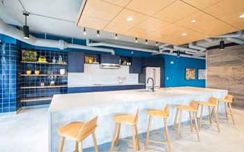 Gourmet kitchen with island