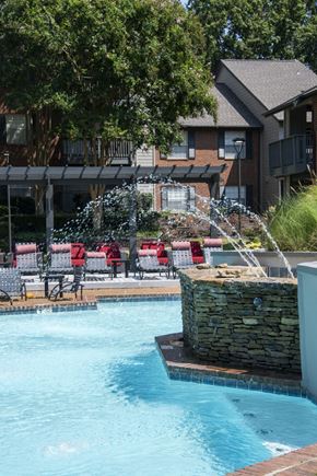 Memphis apartment for rent - Swimming Pool Area at The Edge of Germantown, Tennessee