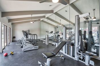 The gym area