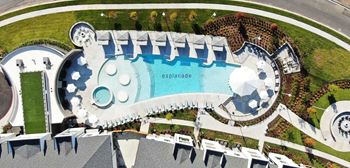 A view of the swimming pool at the resort