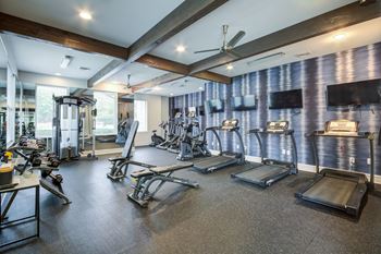 Gym with weights