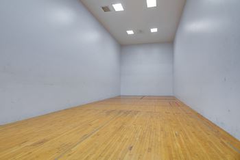 Air conditioned racquetball court and equipment rental