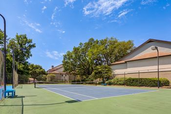 Lighted tennis court