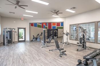 Modern and expansive fitness center