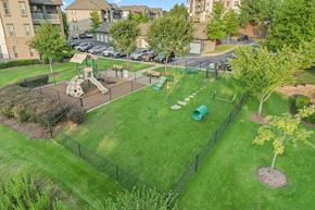Little Rock apartment for rent - Aerial view of a playground at The Ridge at Chenal Valley Apartments, Little Rock