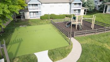 Aerial playground view